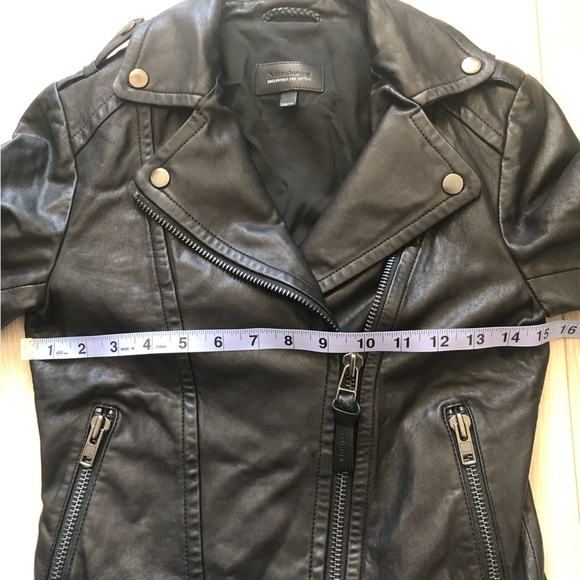Mackage Exclusively for Aritzia Black Genuine Leather Biker Jacket - Picture 3 of 16